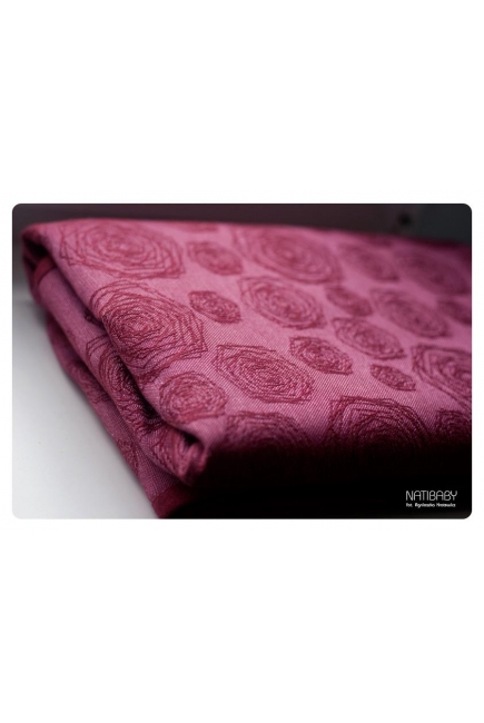 Слинг-шарф Nati Quadroses Carmin со льном