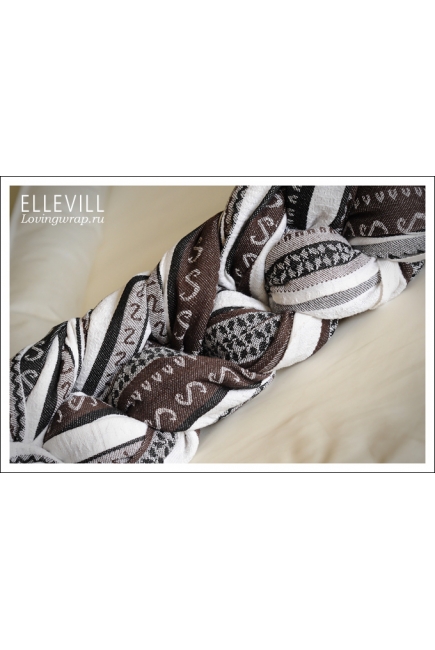 Слинг-шарф Ellevill Zara Tricolor Brown