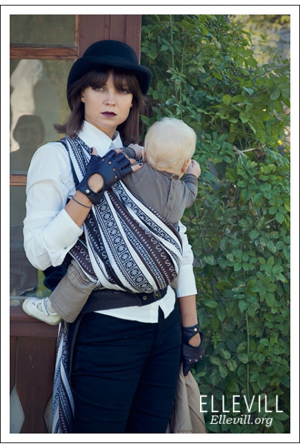 Слинг-шарф Ellevill Zara Tricolor Brown