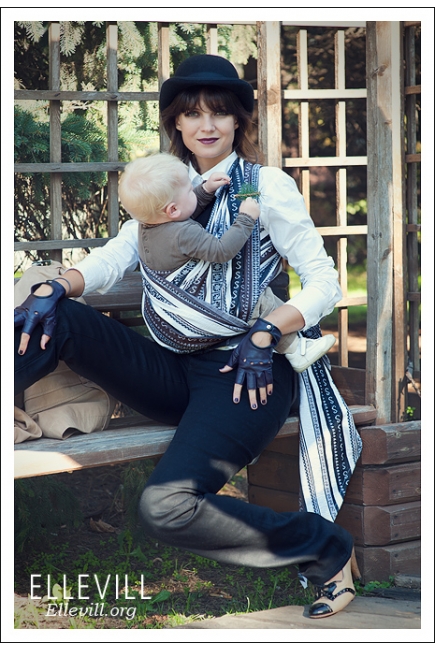 Слинг-шарф Ellevill Zara Tricolor Brown