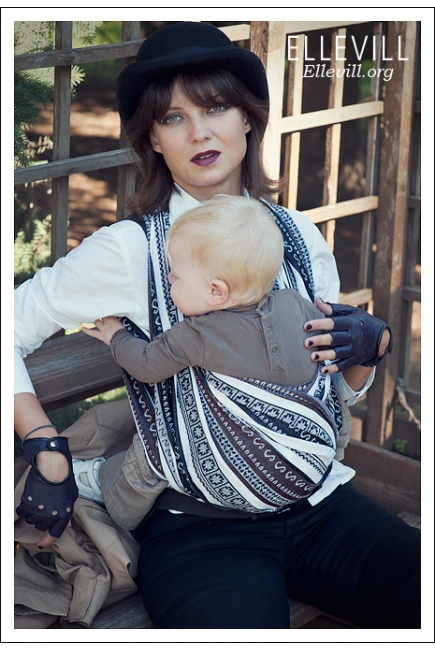 Слинг-шарф Ellevill Zara Tricolor Brown