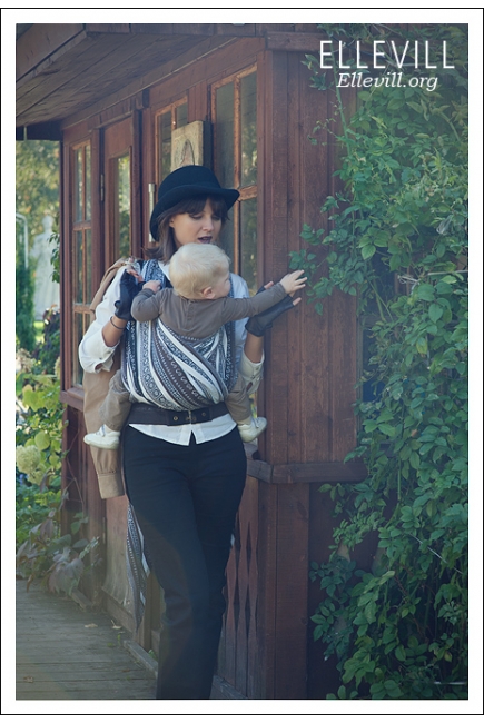 Слинг-шарф Ellevill Zara Tricolor Brown