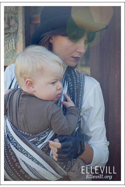 Слинг-шарф Ellevill Zara Tricolor Brown