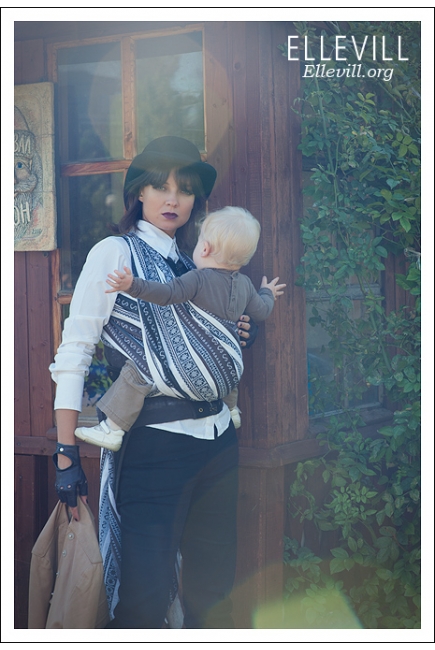 Слинг-шарф Ellevill Zara Tricolor Brown