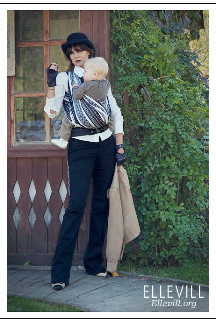 Слинг-шарф Ellevill Zara Tricolor Brown