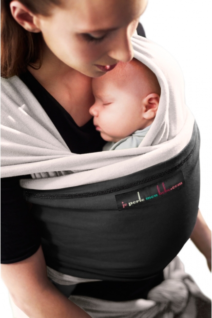 Слинг-шарф JPMBB трикотажный, цвет "экрю - черный" Слинг-шарф JPMBB трикотажный, цвет "экрю - черный"