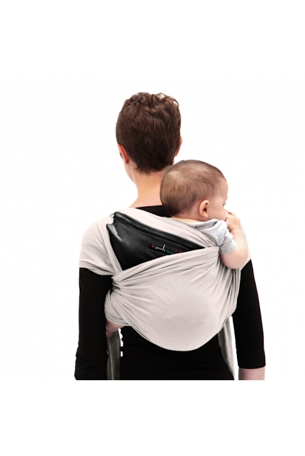 Слинг-шарф JPMBB трикотажный, цвет "экрю - черный" Слинг-шарф JPMBB трикотажный, цвет "экрю - черный"