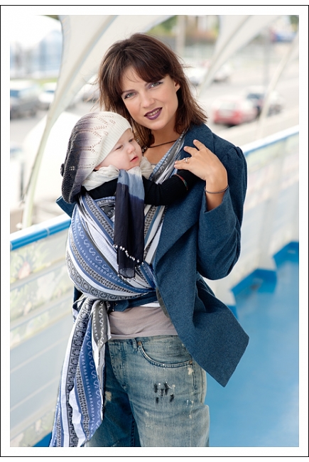 Слинг-шарф Ellevill Zara Tricolor Blue Слинг-шарф Ellevill Zara Tricolor Blue