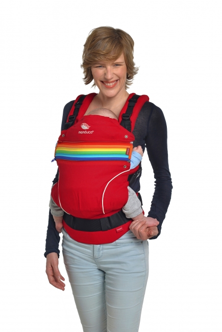 Эрго-рюкзак Manduca PureCotton, Chili Red (красный)