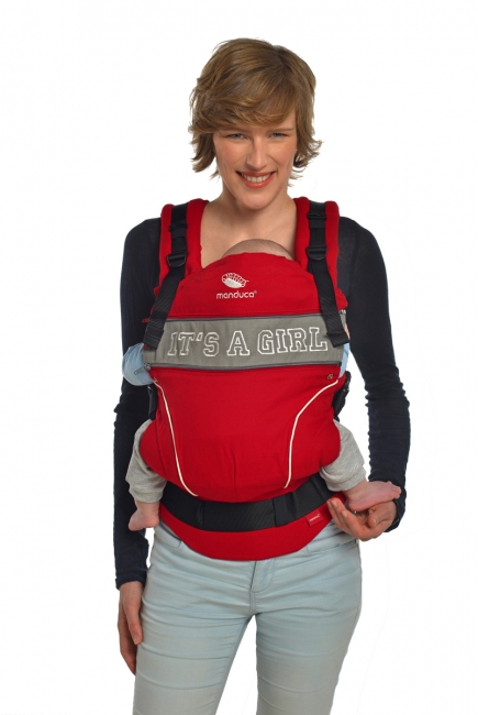 Эрго-рюкзак Manduca PureCotton, Chili Red (красный)