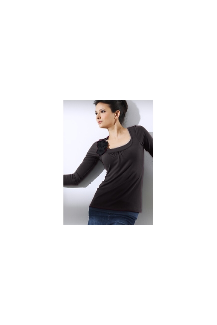 Топ для кормления Mothers en Vogue "Florica", цвет серый Топ для кормления Mothers en Vogue "Florica", цвет серый