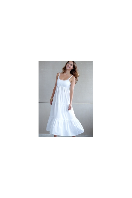 Платье Mothers en Vogue "Getaway Maxi", цвет белый