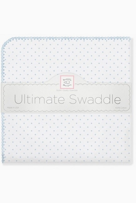 Фланелевая пеленка для новорожденного SwaddleDesigns Pstl Blue Dot Фланелевая пеленка для новорожденного SwaddleDesigns Pstl Blue Dot