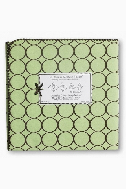 Фланелевая пеленка для новорожденного SwaddleDesigns Lime w/BR Mod C Фланелевая пеленка для новорожденного SwaddleDesigns Lime w/BR Mod C