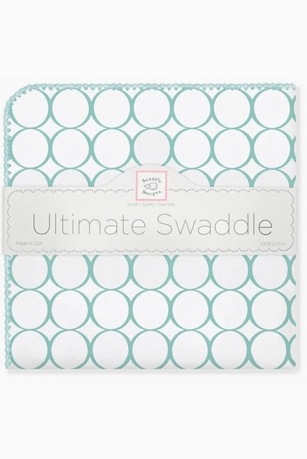 Фланелевая пеленка для новорожденного SwaddleDesigns SeaCrystal Mod/WH Фланелевая пеленка для новорожденного SwaddleDesigns SeaCrystal Mod/WH