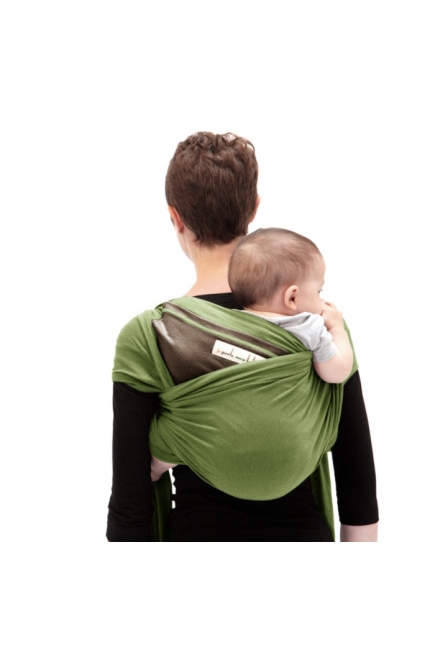 Слинг-шарф JPMBB трикотажный, цвет "фисташковый-коричневый"