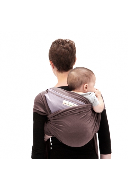 Слинг-шарф JPMBB трикотажный, цвет "коричневый-лавандовый"