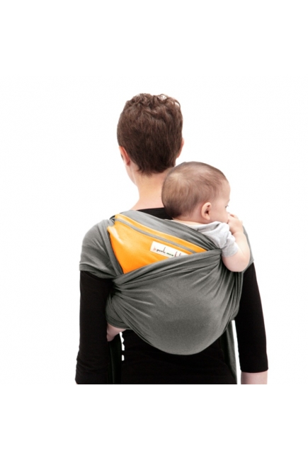 Слинг-шарф JPMBB трикотажный, цвет "серый-манго"