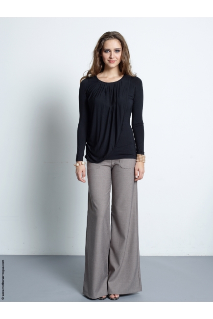 Топ для кормления Mothers en Vogue "Goddess Drape", цвет черный