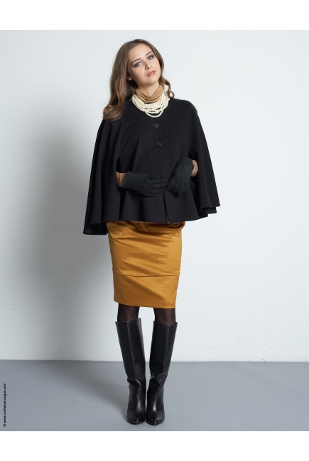 Классическая накидка для беременных и кормящих Mothers en Vogue, черный