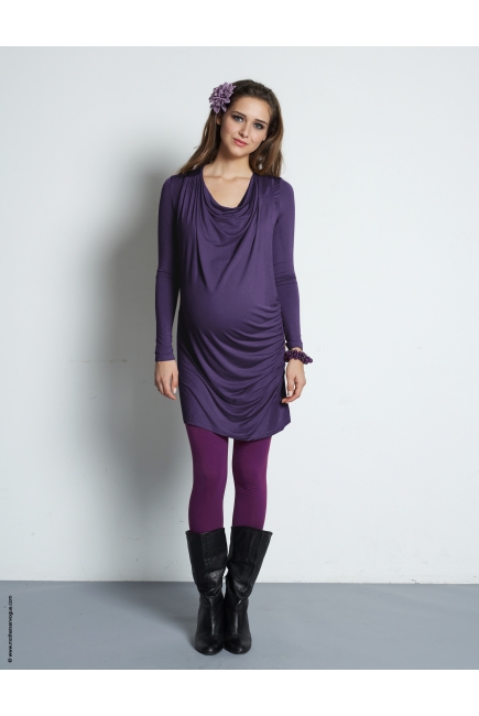 Туника для кормления Mothers en Vogue "Vesta Maxi", цвет фиолетовый