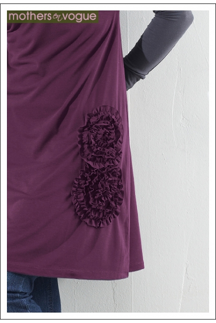 Туника Mothers en Vogue "Adriana Applique", цвет фиолетовый