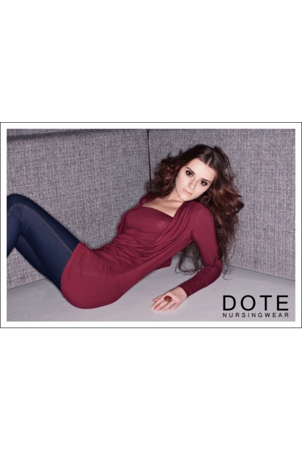 Топ для кормления DOTE "Blake", цвет бургунди