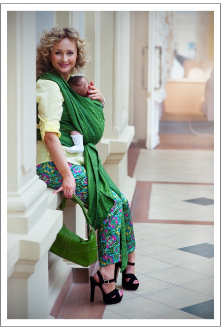 Слинг-шарф Ellevill Caelum Green с шелком