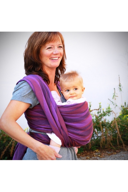 Слинг-шарф Didymos, Waves Holunder (фиолетовые волны)