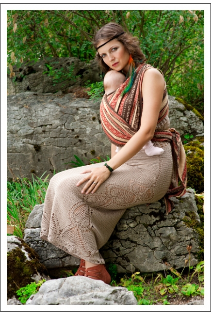 Слинг-шарф Ellevill Zara Tricolor Indian