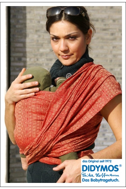 Слинг-шарф Didymos, Indio Rubin-Mandarine (рубин-мандарин)