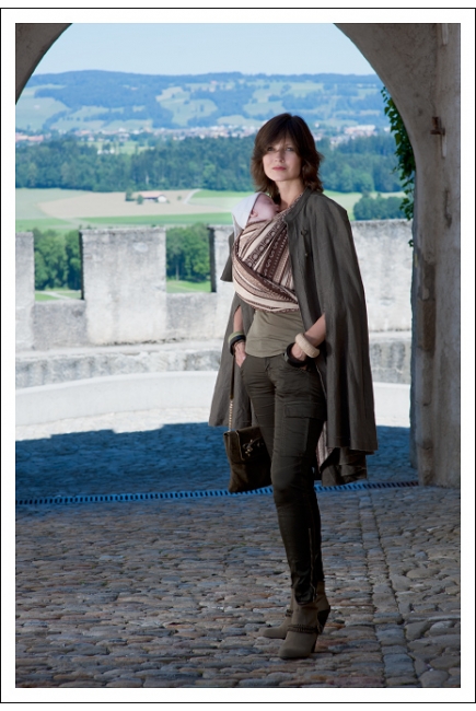 Слинг-шарф Ellevill Zara Tricolor Sandstorm