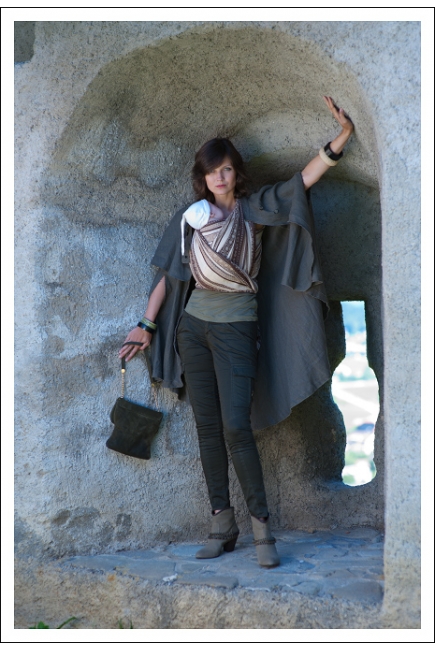 Слинг-шарф Ellevill Zara Tricolor Sandstorm