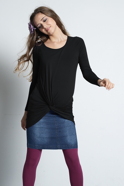 Туника для кормления Mothers en Vogue "Sol-Luna", цвет черный