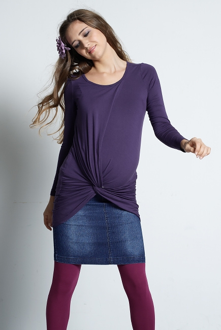 Туника для кормления Mothers en Vogue "Sol-Luna", цвет фиолетовый