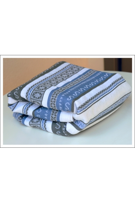 Слинг-шарф Ellevill Zara Tricolor Blue со льном