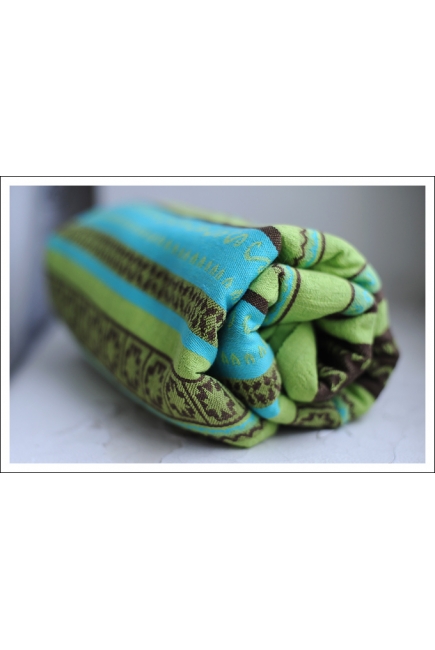 Слинг-шарф Ellevill Zara Tricolor Green со льном