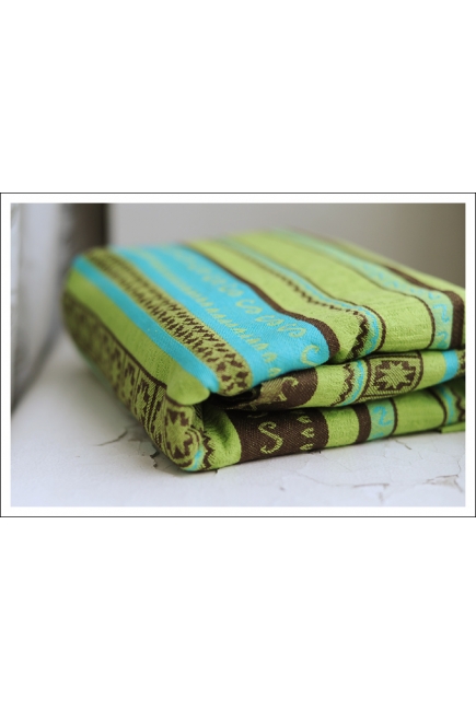Слинг-шарф Ellevill Zara Tricolor Green со льном