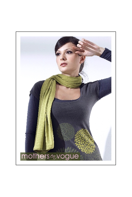 Пончо для кормления Mothers en Vogue из бамбука, цвет лайм