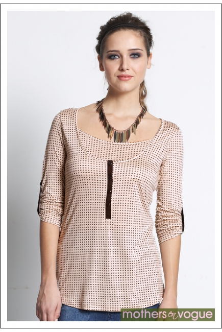 Топ для кормления "Roll-Up Sleeve", принт "Sophora"