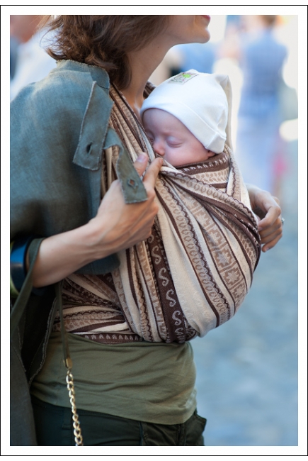 Слинг-шарф Ellevill Zara Tricolor Sandstorm со льном