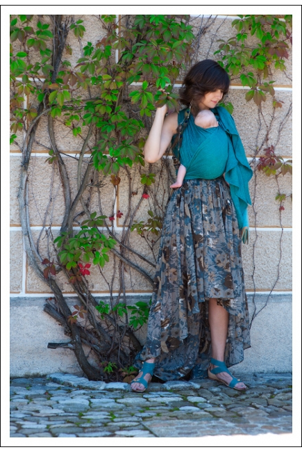 Слинг-шарф Ellevill Paisley Smaragd