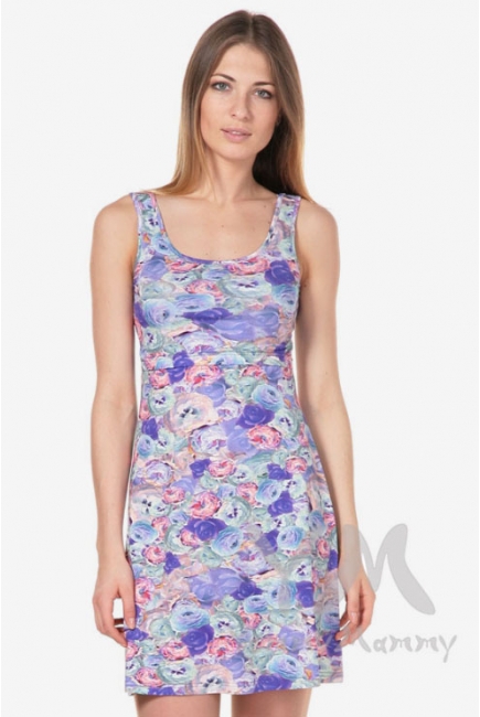 Платье-майка с цветочным принтом для беременных