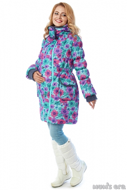 Слингокуртка зимняя Gliona 3в1, пион