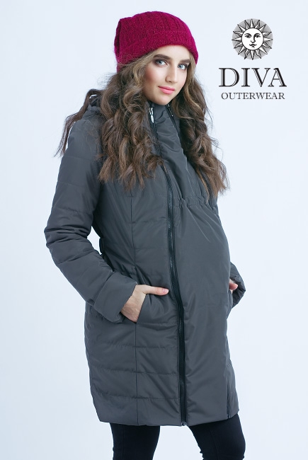 Слингокуртка зимняя 4 в 1 Diva Outerwear Grafite
