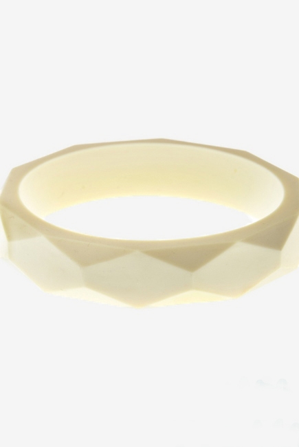 Молочный браслет из пищевого силикона, бежевый