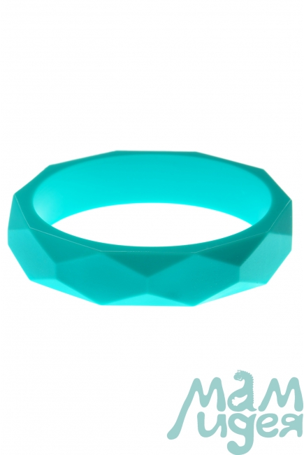 Молочный браслет из пищевого силикона, бирюзовый