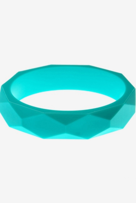 Молочный браслет из пищевого силикона, бирюзовый