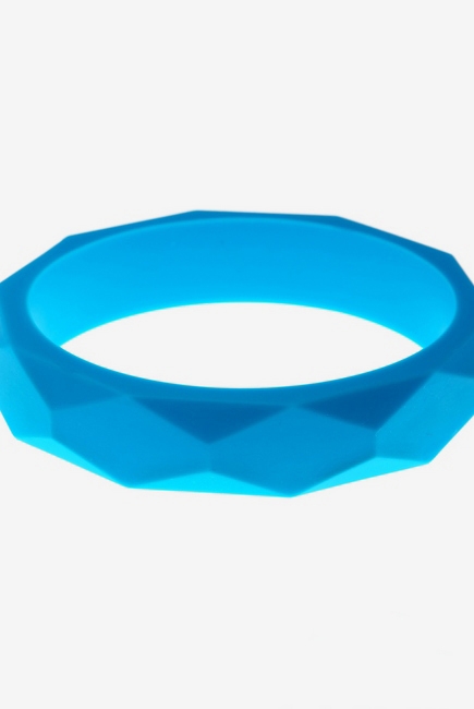 Молочный браслет из пищевого силикона, голубой