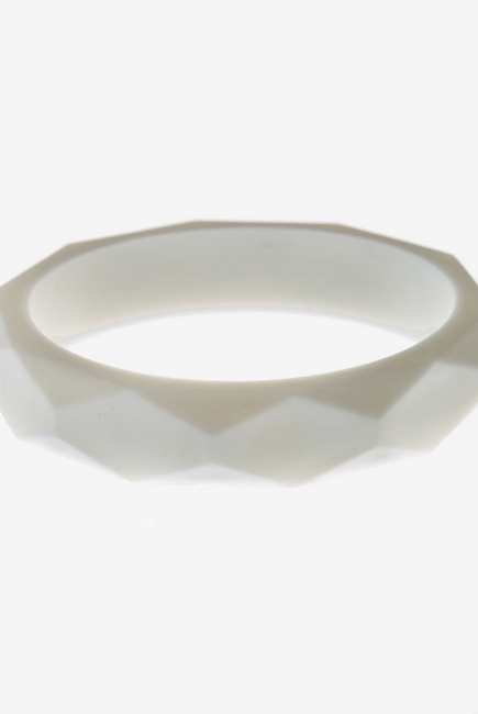 Молочный браслет из пищевого силикона, белый